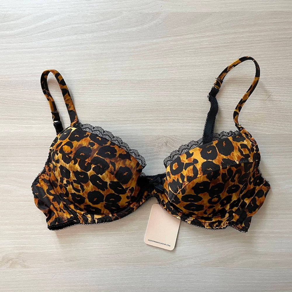 NWT Agent Provocateur Felinda bra leopard